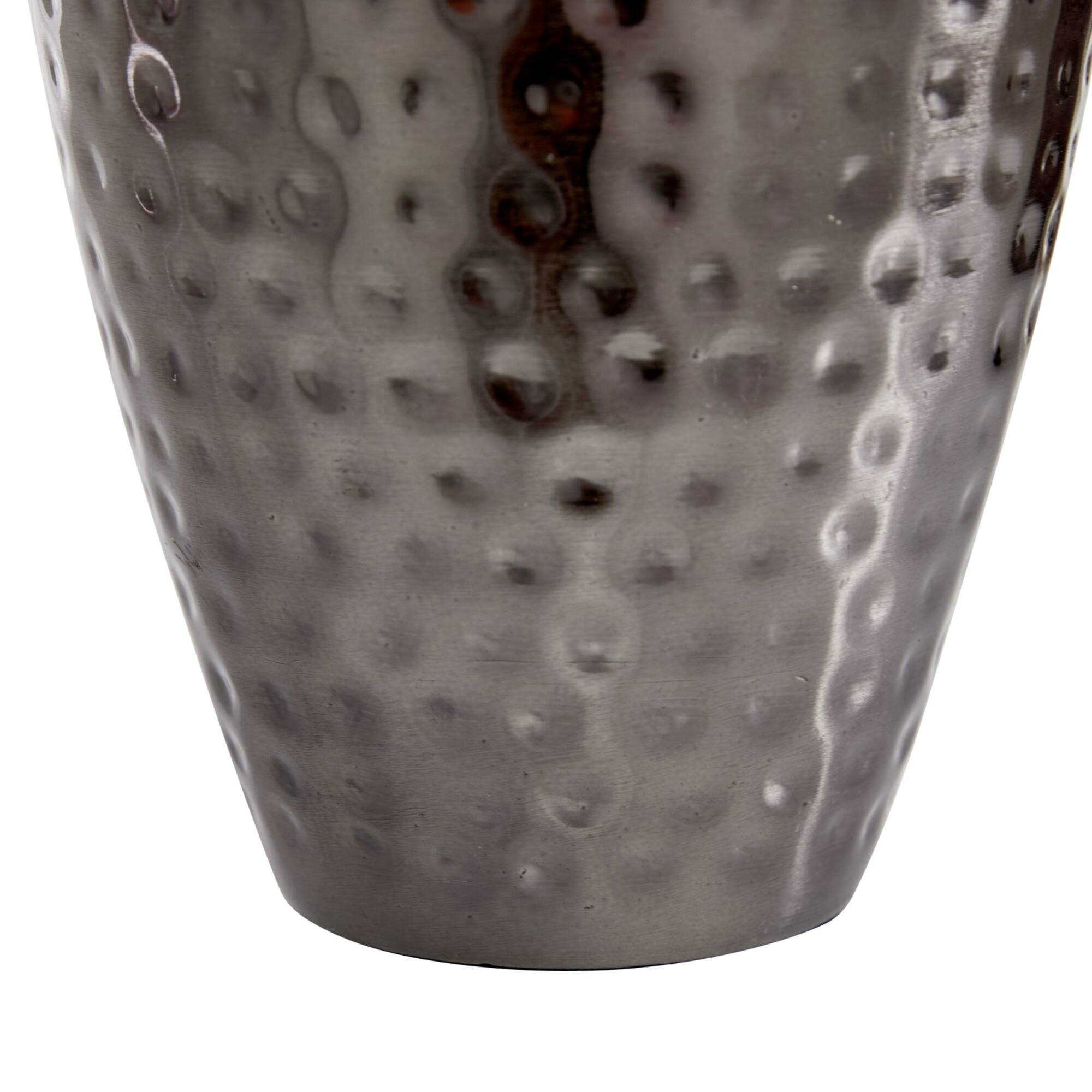 Metal Modern Round Decorative Jar Set with Silver Handles